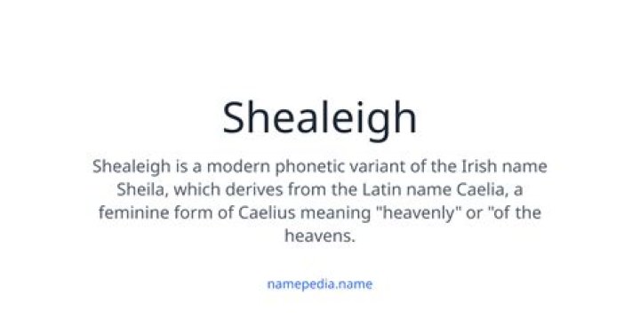 Shealeigh